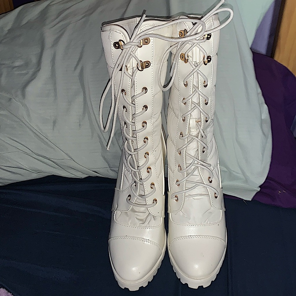 winter heels, only worn once to try them on